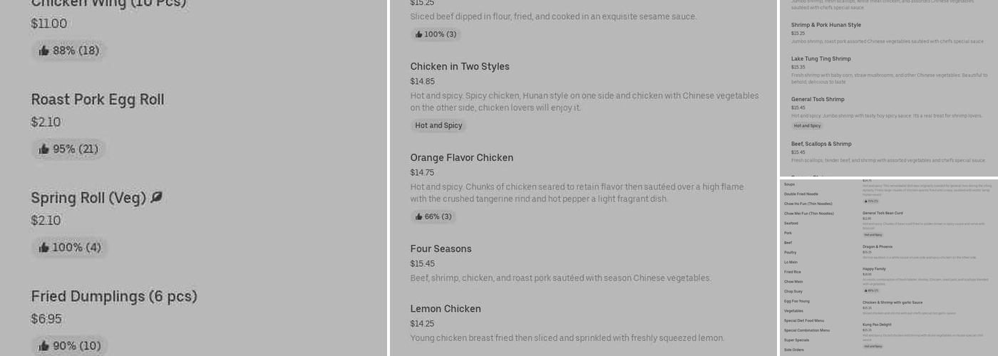 New Jade Garden Menu