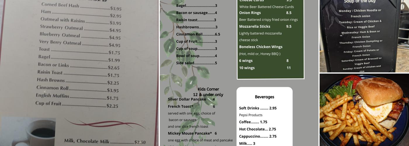 Jenny's Diner Menu