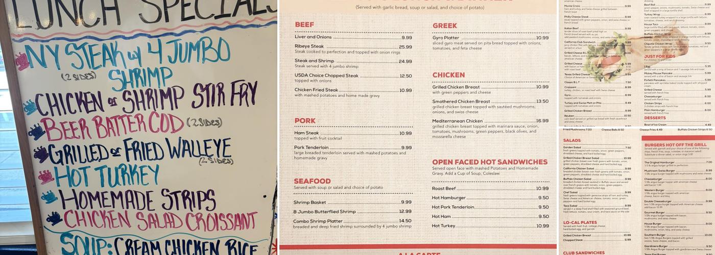 Campus Cafe Menu