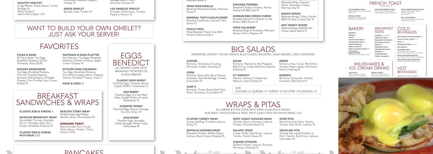 Mill Plain Diner Menu