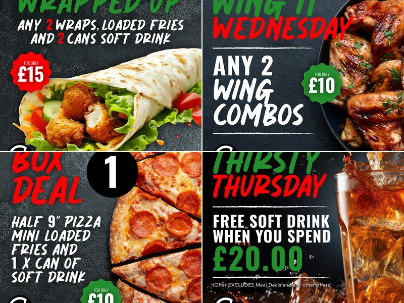 Pizza Kitchen Derby Menu