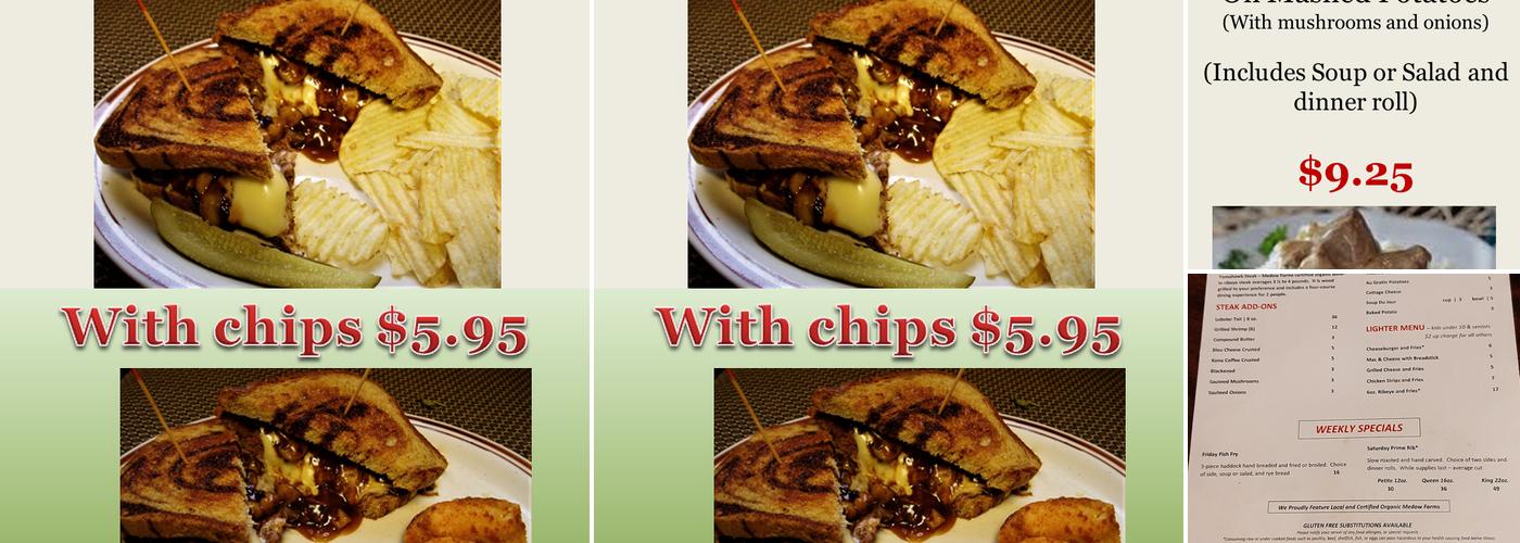 Jameson's 1930 Inn Menu