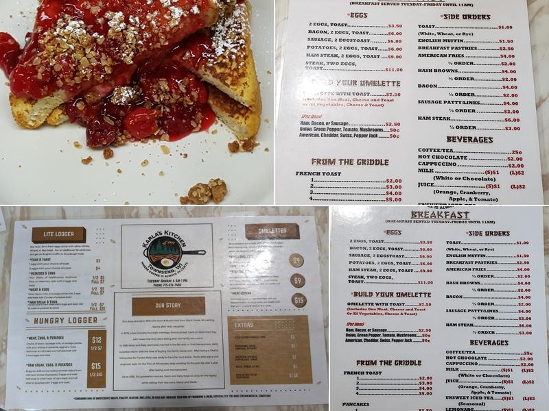 Karla's Kitchen Menu