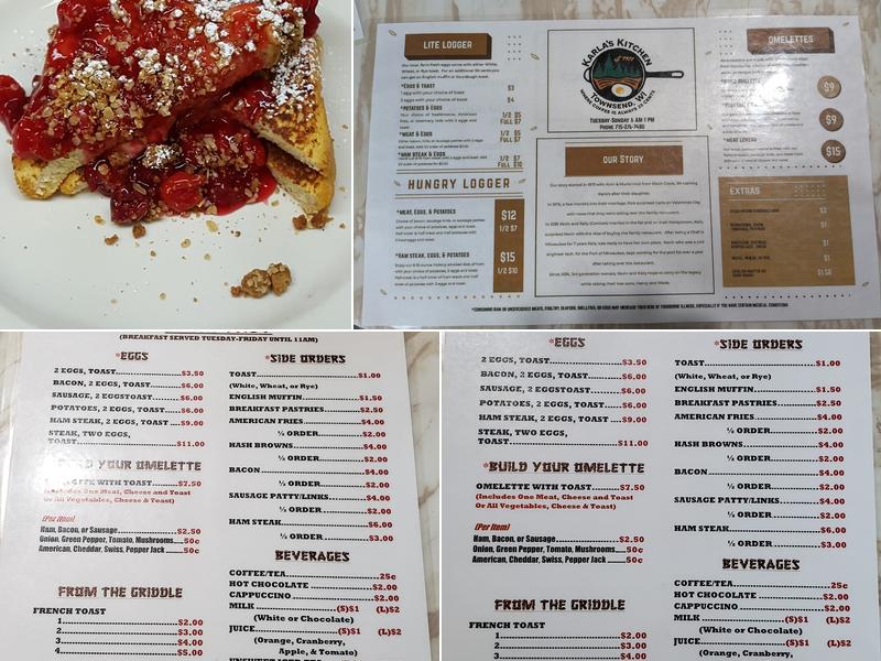Karla's Kitchen Menu
