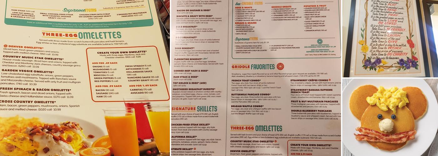 Village Inn Menu