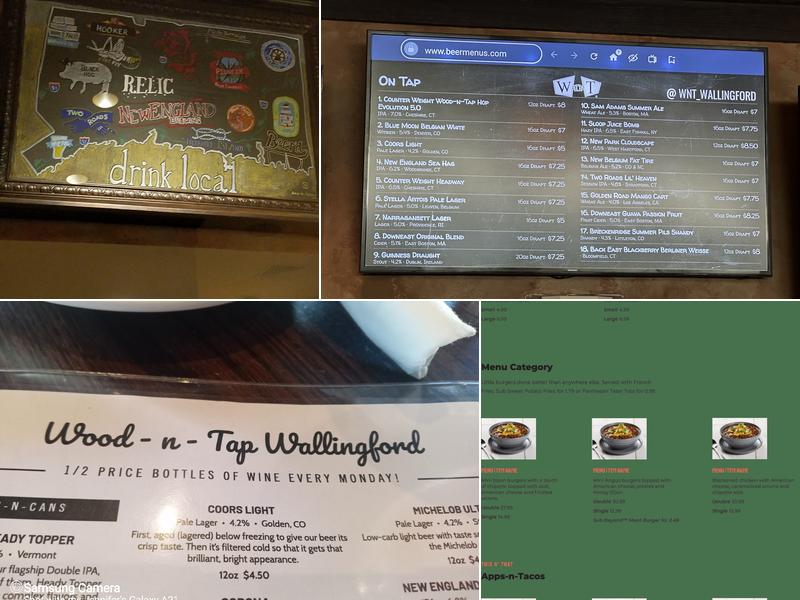 Wood-n-Tap - Wallingford Menu