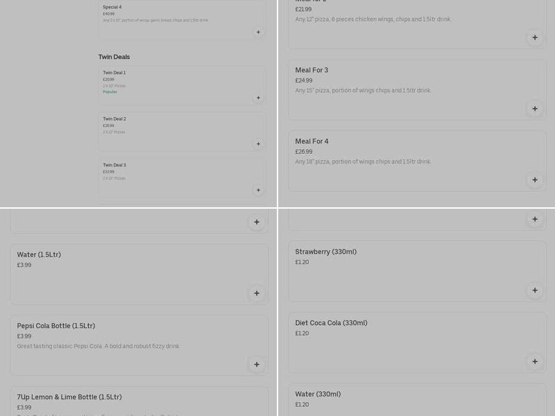 Perfect Pizza (Plaistow) Menu