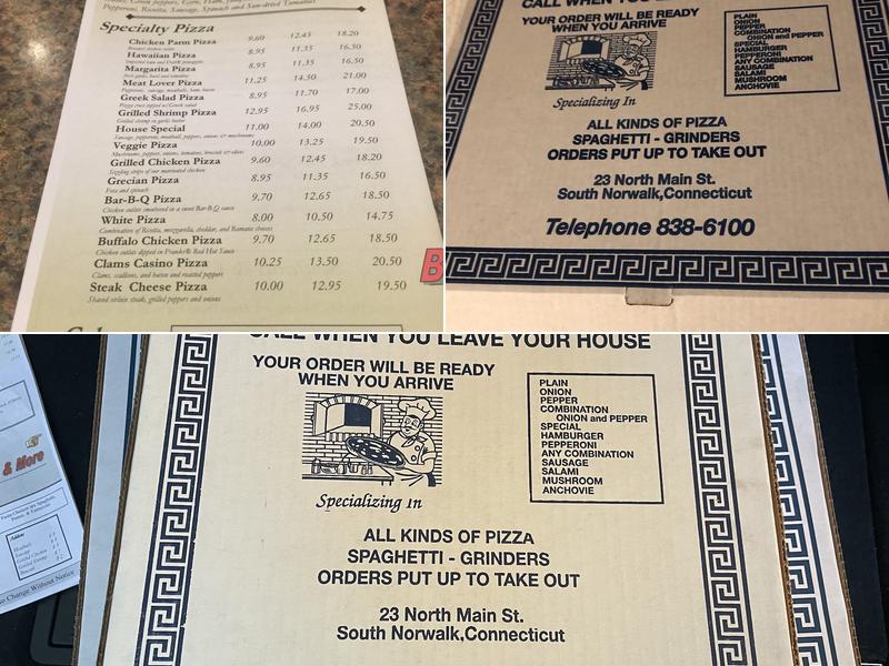 Famous Pizza House Menu