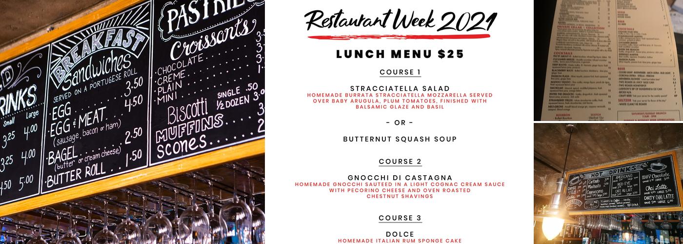 Romanacci Westport Train Station Menu