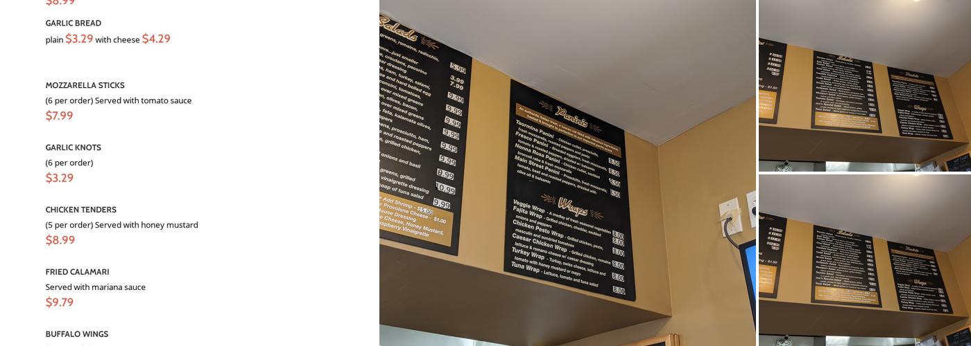 Joe's Pizza & Italian Restaurant Menu