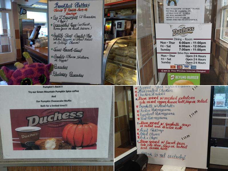 Duchess Menu