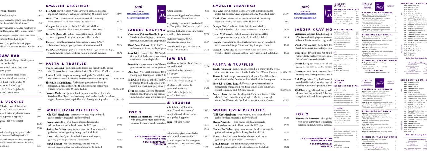 Match Menu