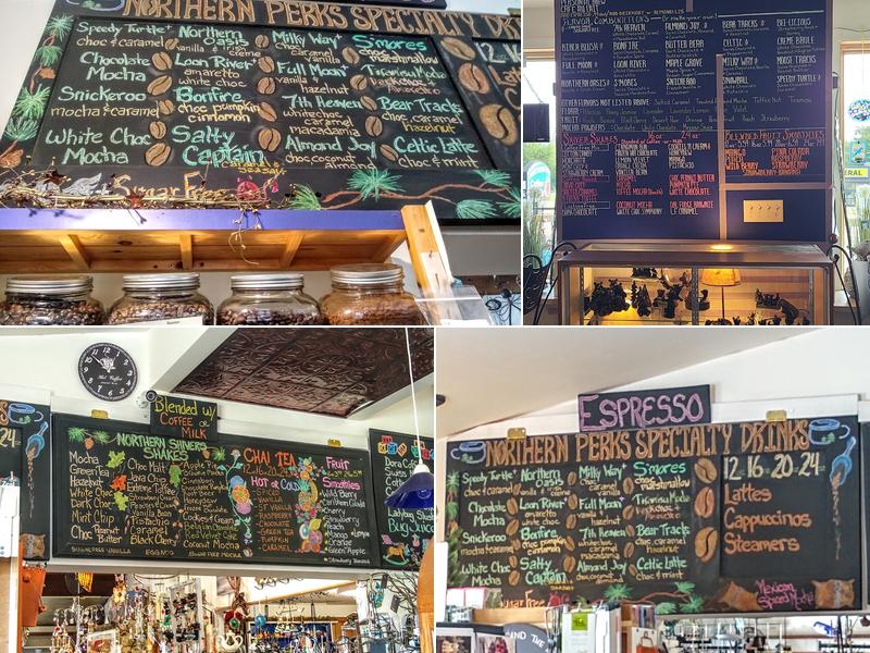 Northern Perks Coffee Shop Menu