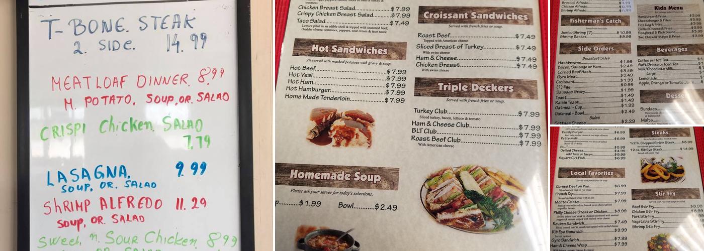 The Flame Diner Menu