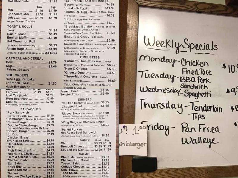 Stephenson Family Restaurant Menu