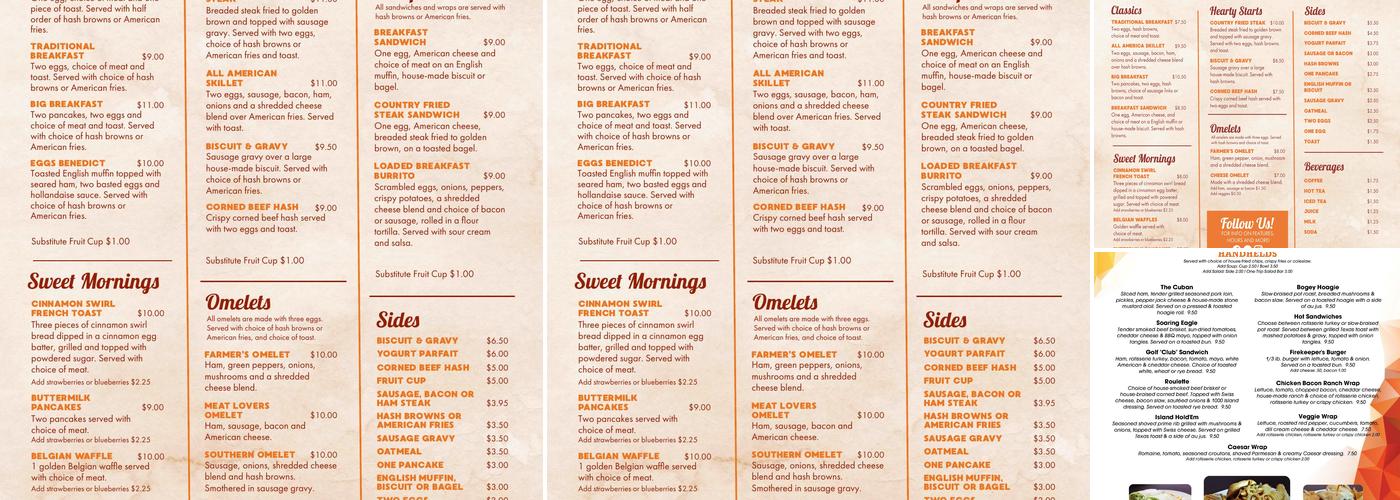 Firekeeper's Restaurant Menu