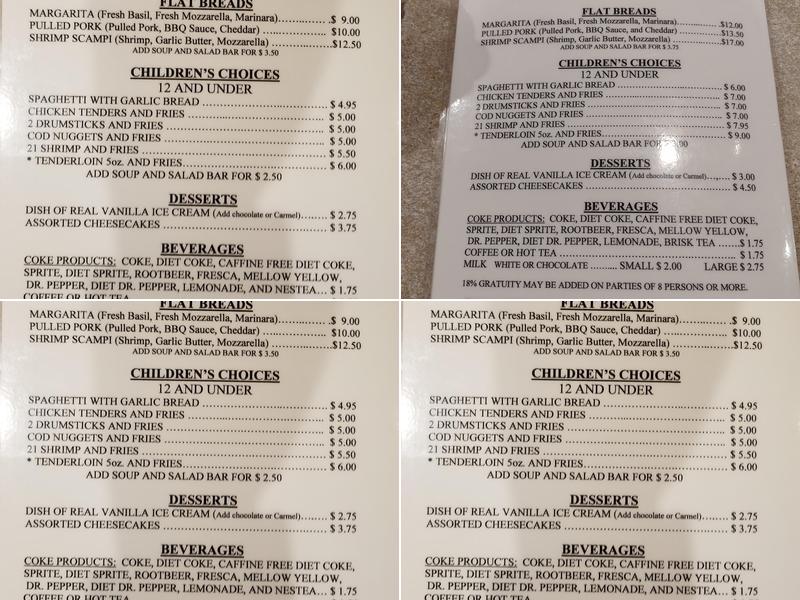 Whistle Stop Menu