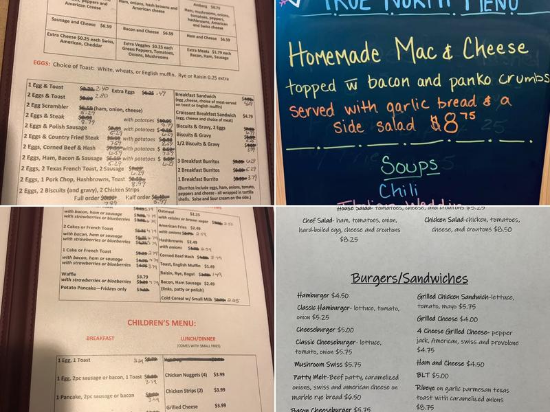 True North Diner Menu