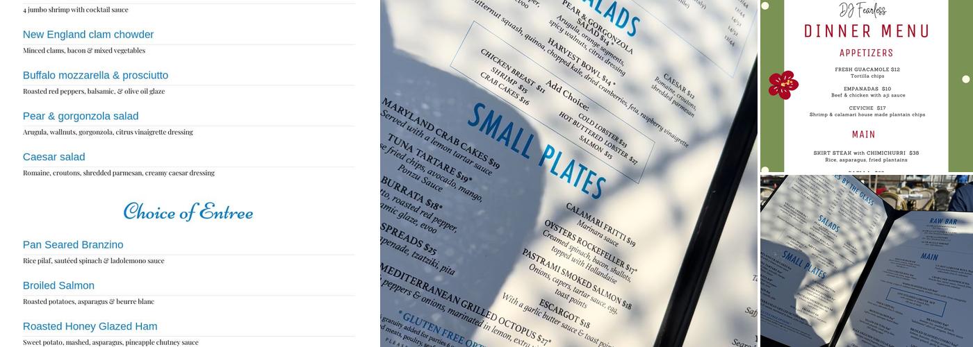 Harbor Lights Menu