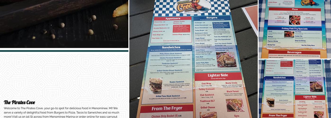 Pirate's Cove Menu