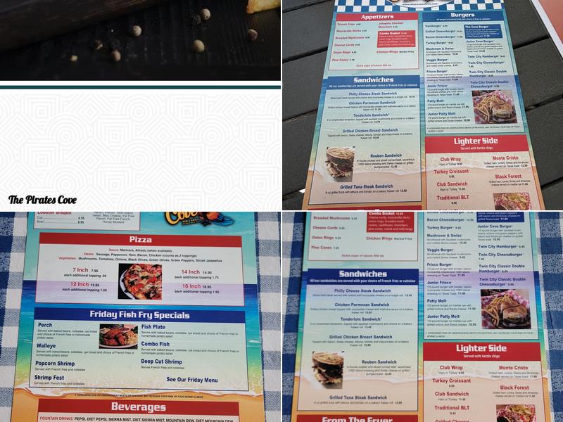 Pirate's Cove Menu