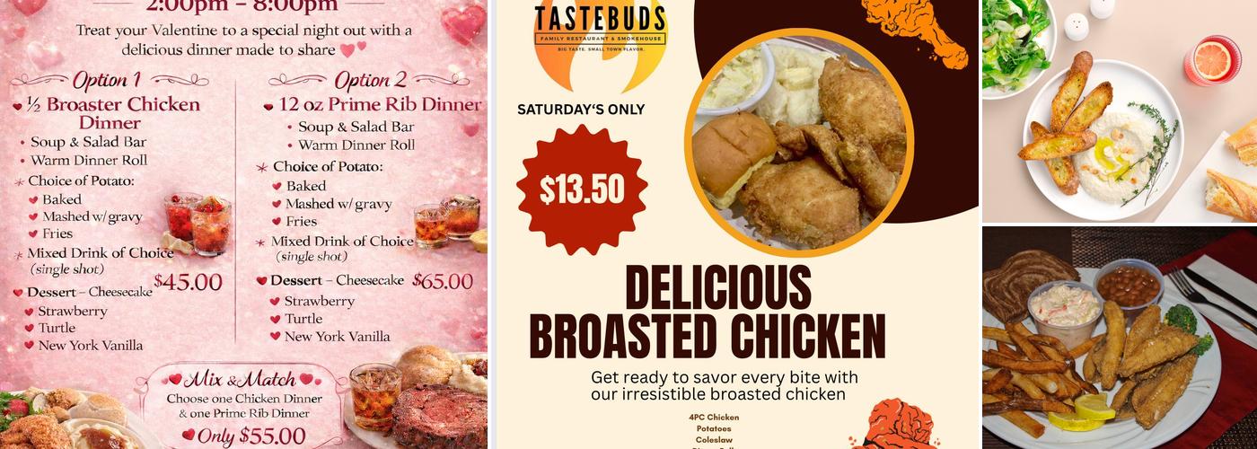 Tastebuds Smokehouse & Spirits Menu