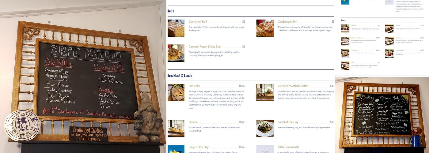 Fika Bakery & Coffeehouse Menu