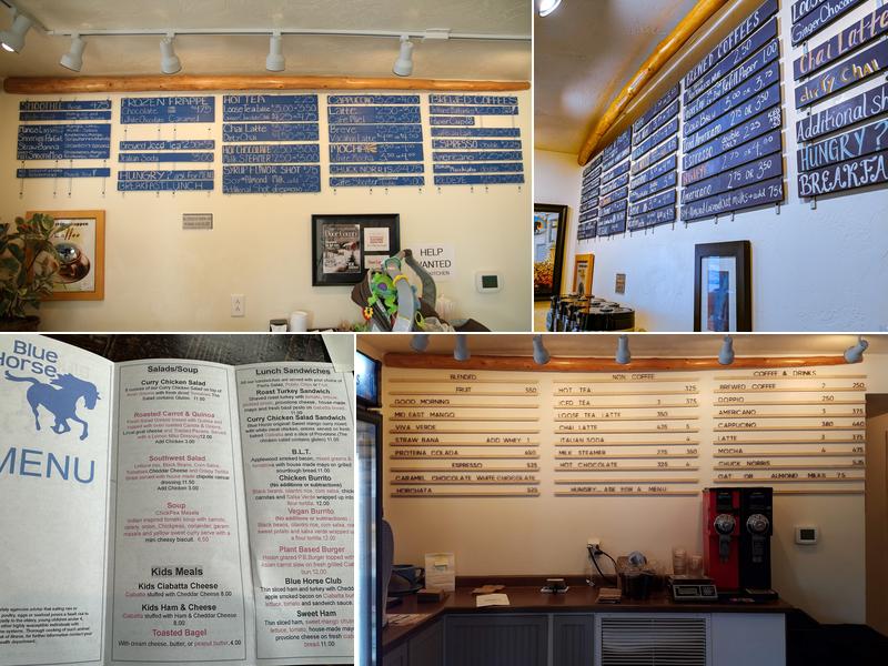 Blue Horse Beach Cafe Menu