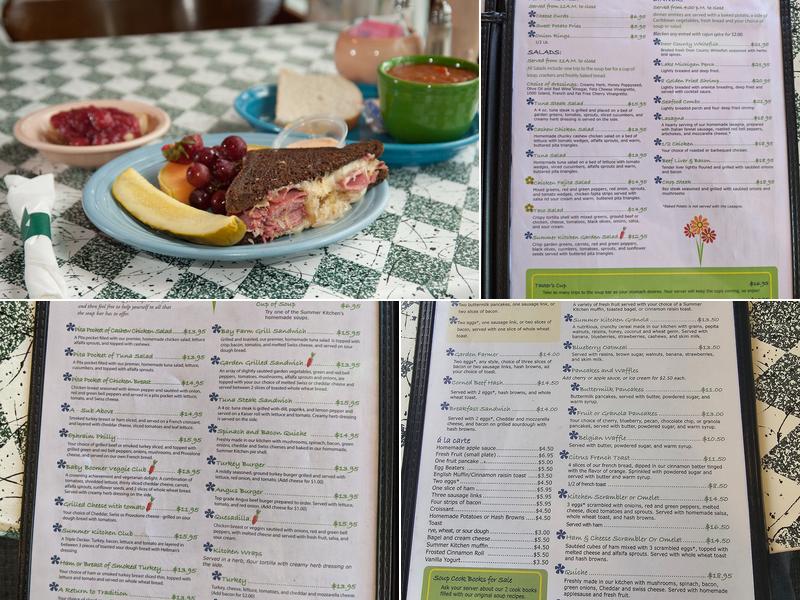 Summer Kitchen Restaurant Menu