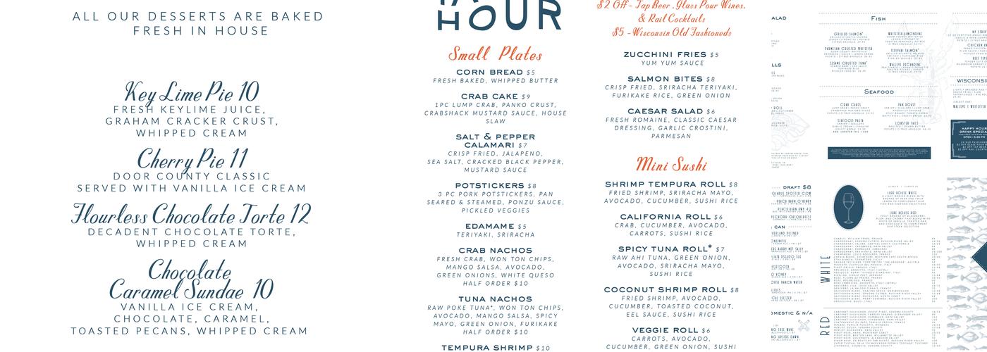 LURE Restaurant Menu