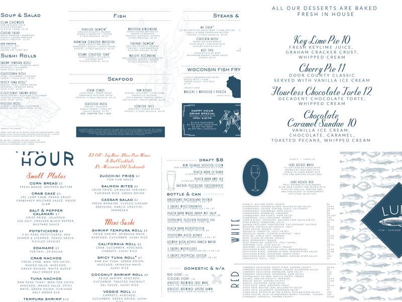 LURE Restaurant Menu
