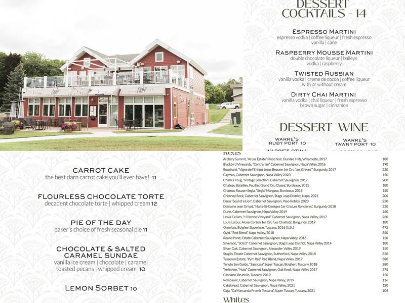 CHOP Menu