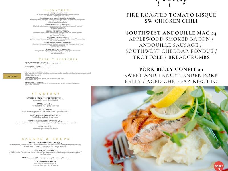 The Fireside Restaurant Menu