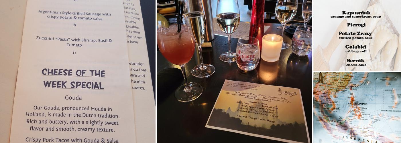 Glacier Ledge Restaurant and Bar Menu