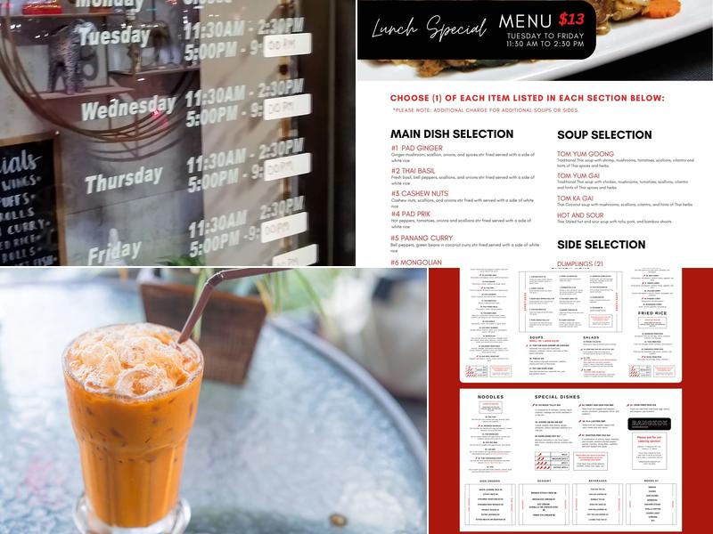 Bangkok Menu