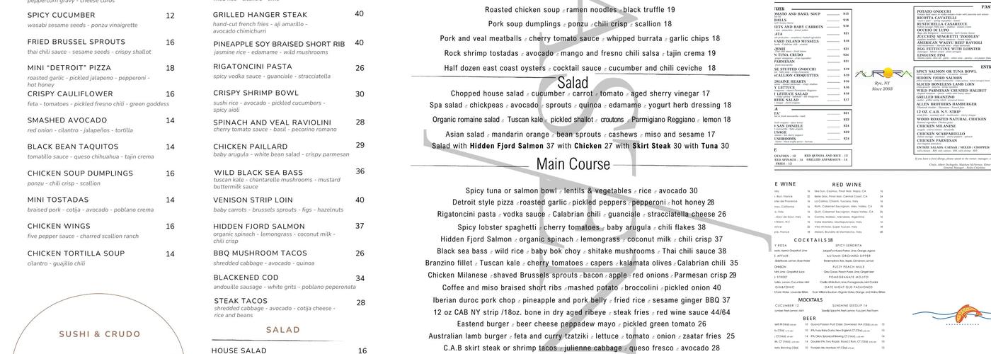 Aurora Menu