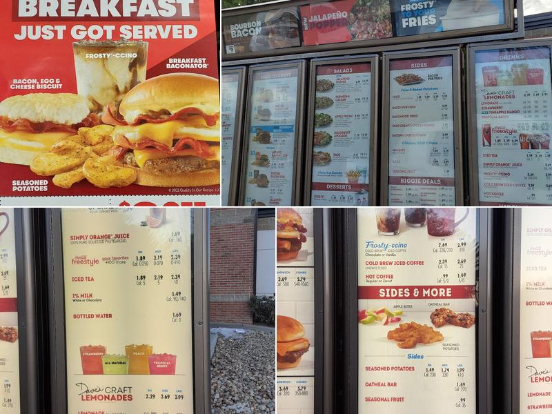 Wendy's Menu