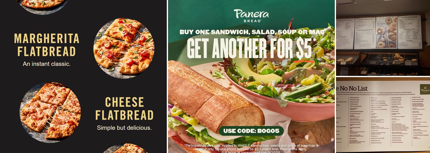 Panera Bread Menu
