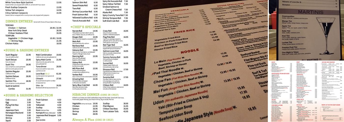 Zen Asian Kitchen Menu