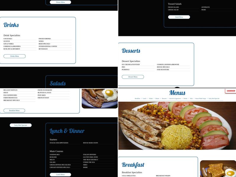 Stony Hill Diner Menu