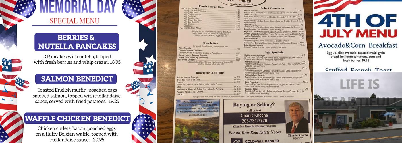 Dimitri's Diner Menu