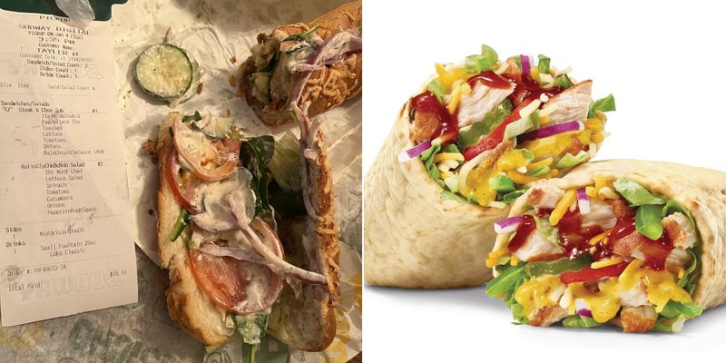 Subway Menu