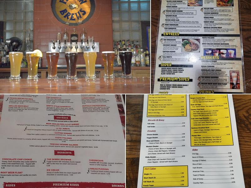 Prison Brews Menu