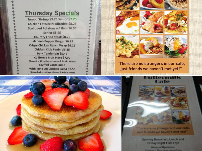 Buttermilk Cafe Menu