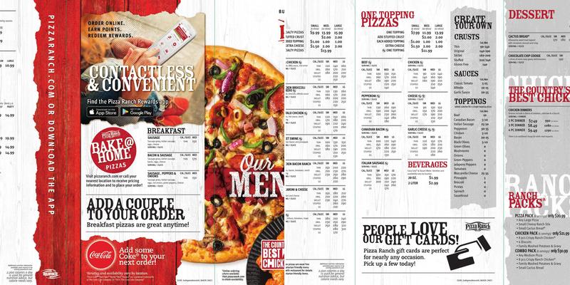 Pizza Ranch Menu