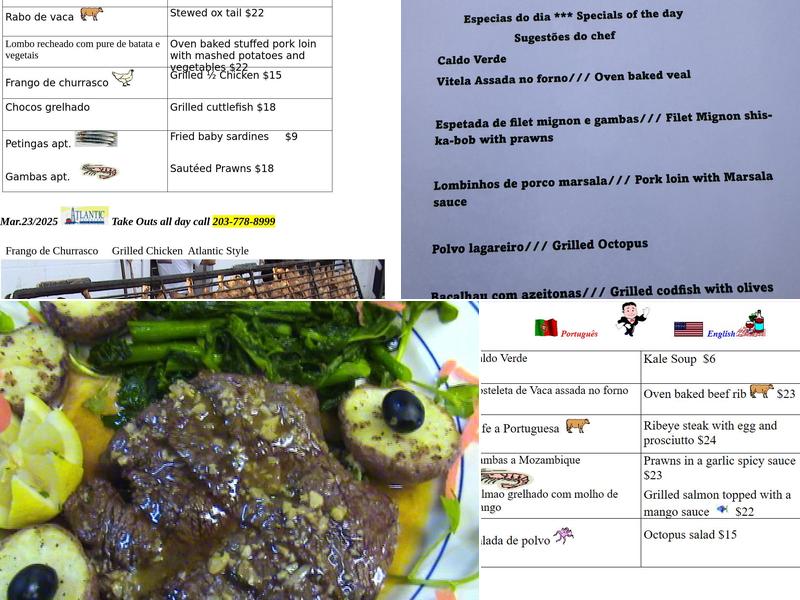 Atlantic Menu