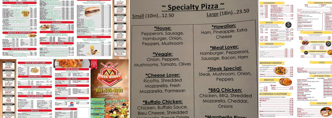 Pizza Works Menu