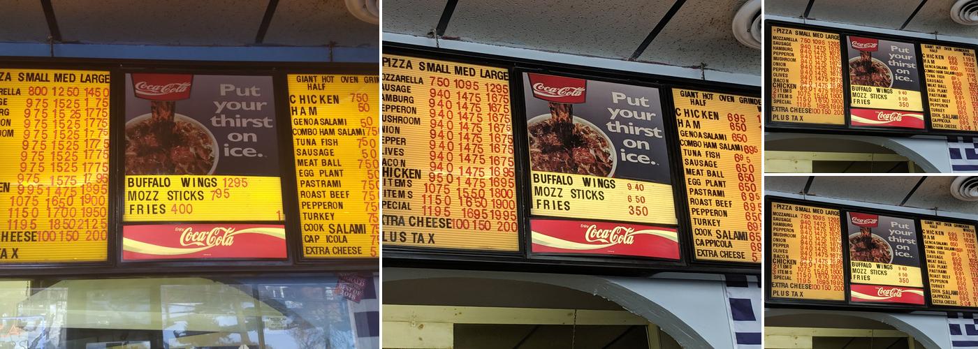 Marathon Pizza Menu