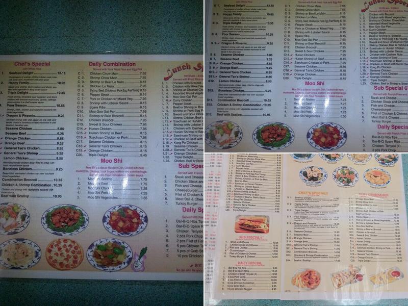 Jerry Yum's Menu