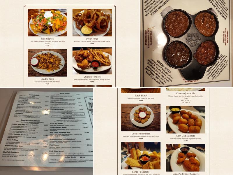 Hard Times Cafe Menu